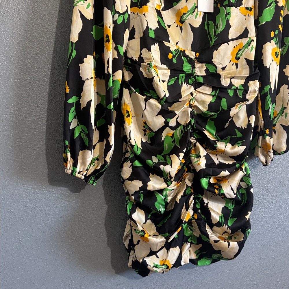 Astr Black and Yellow Floral Dress - Picture 6 of 8